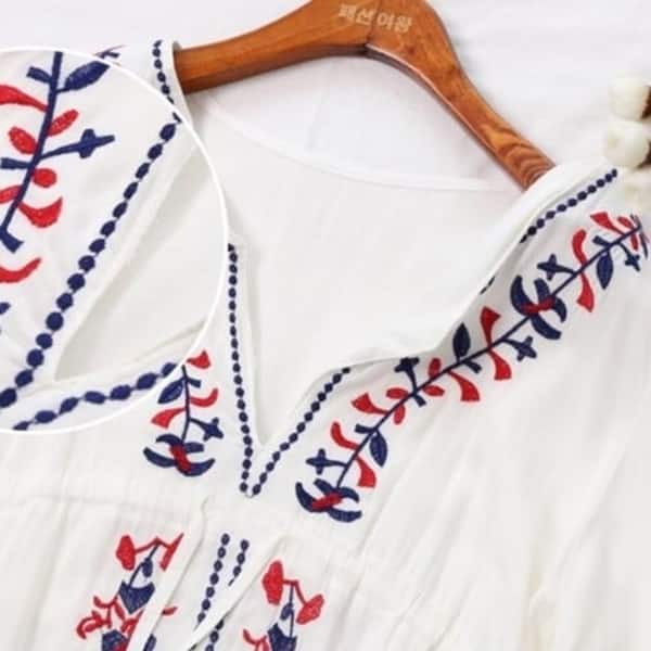 Shop Womens V Neck Cut Loose Cover Ups Beach Dress Overstock