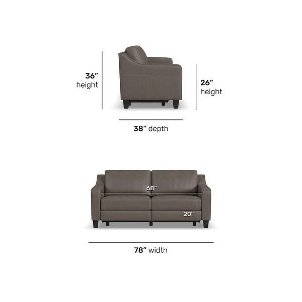 Sigmund 78'' Square Arm TopGrain Leather Reclining Sofa by Flexsteel Bed Bath & Beyond 40022504