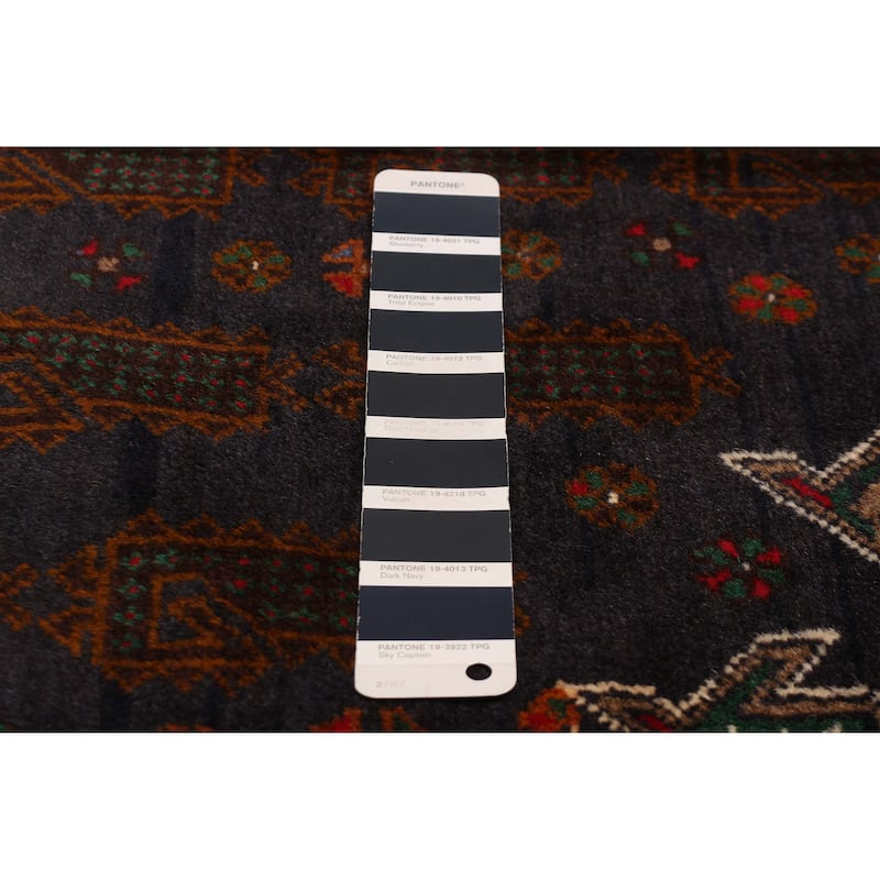 Teimani Navy Rug 3'8" x 6'4" - 3'8 x 6'4