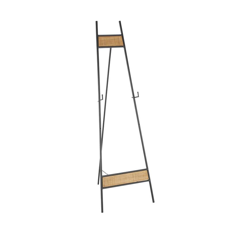Metal Display Easel with Wood Accents - Black - Roche River Decor