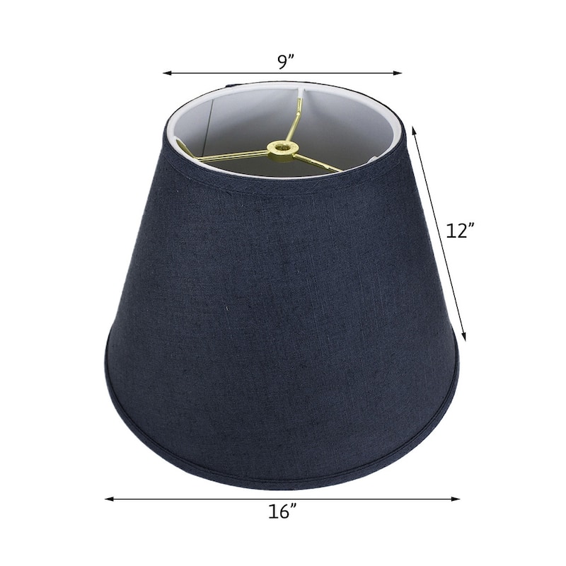 Textured Slate Empire Hardback Lamp Shade