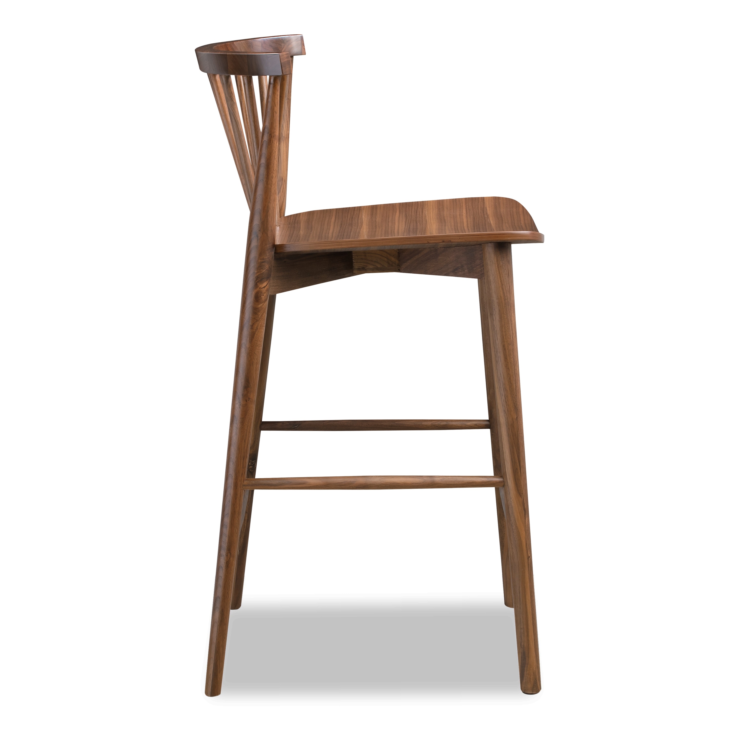 Poly and Bark Ligna Counter Stool Solid Wood Frame On Sale