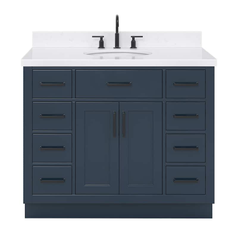 Ariel T042SCQOVO Hepburn 43" Free Standing Single Basin Vanity Set