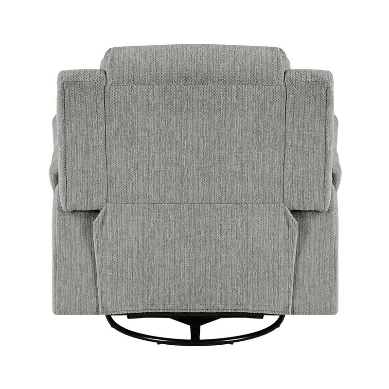 Sofiane 41" Microfiber Swivel Glider Recliner - Pull-Handle Motion