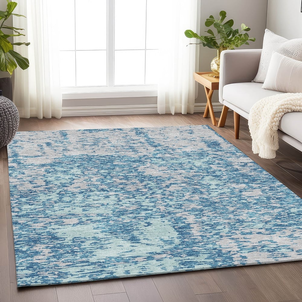 Premium Washable Super Soft Abstract Pixels Mayfield Rug