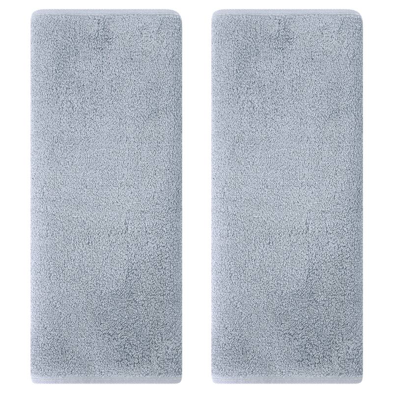Solid Cotton Hand Towels, Soft Absorbent Hand Towel Set, 13" x 30" Face Towels for Bath, Kitchen