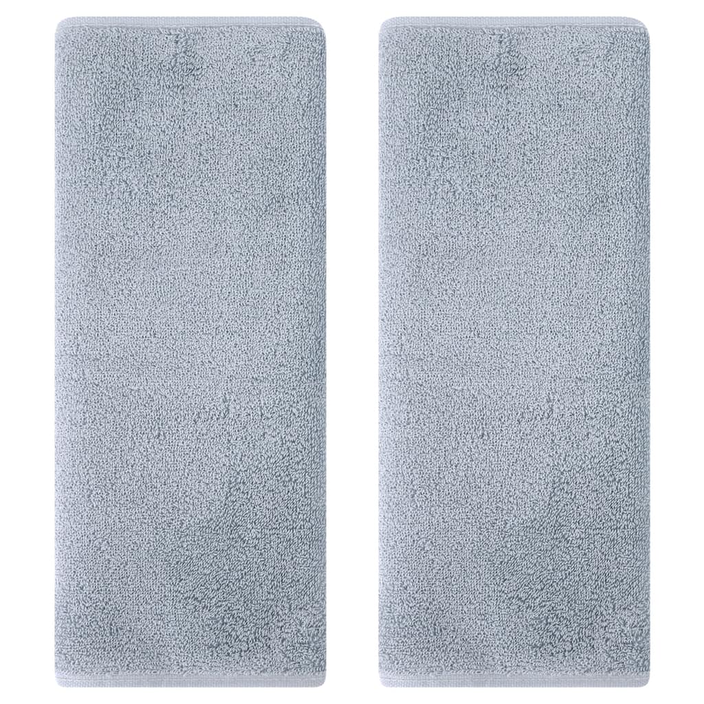 Solid Cotton Hand Towels, Soft Absorbent Hand Towel Set, 13" x 30" Face Towels for Bath, Kitchen