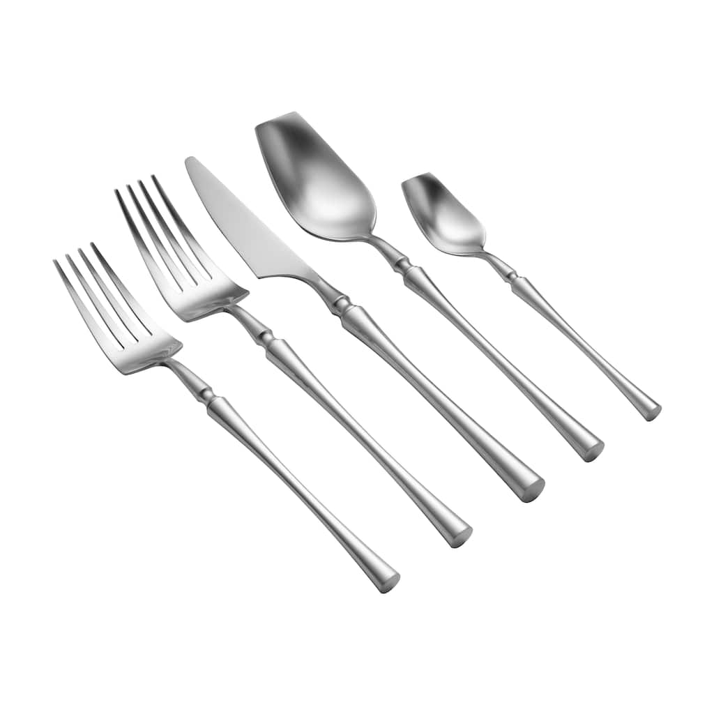Millie Brushed Stainless Steel Flatware - Set of 20 Pieces
