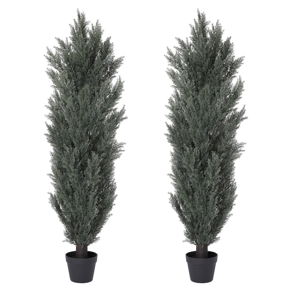 2-Pack 5FT Artificial Cypress Trees