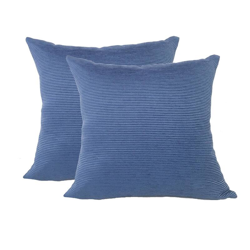 Solid Soft Touch Decor Sofa Pillow 18"x18" - Set of 2 Ivory