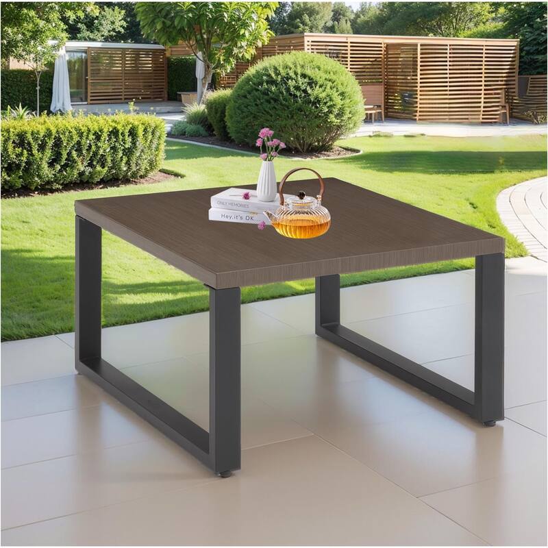 Outdoor Coffee Table Large Side Table - Brown
