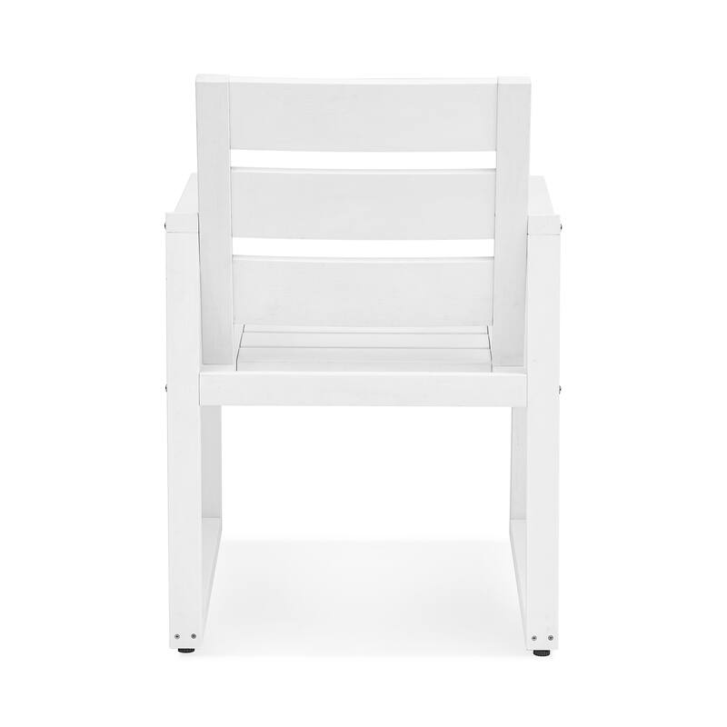 Outdoor 5-Piece Patio Set with Aluminium Rectangular Dining Table & Armchairs