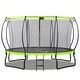 preview thumbnail 1 of 4, 14FT Trampoline for Kids w/Upgraded Arc Composite Pole & Enclosure Net - Green