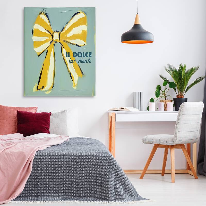 Stupell Relaxing Italian Phrase Canvas Wall Art Design By Lux + Me Designs