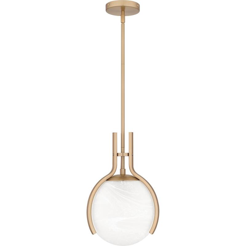 Bronze Gold One Light Pendant from the Quoizel Pendant Collection - Bronze Gold