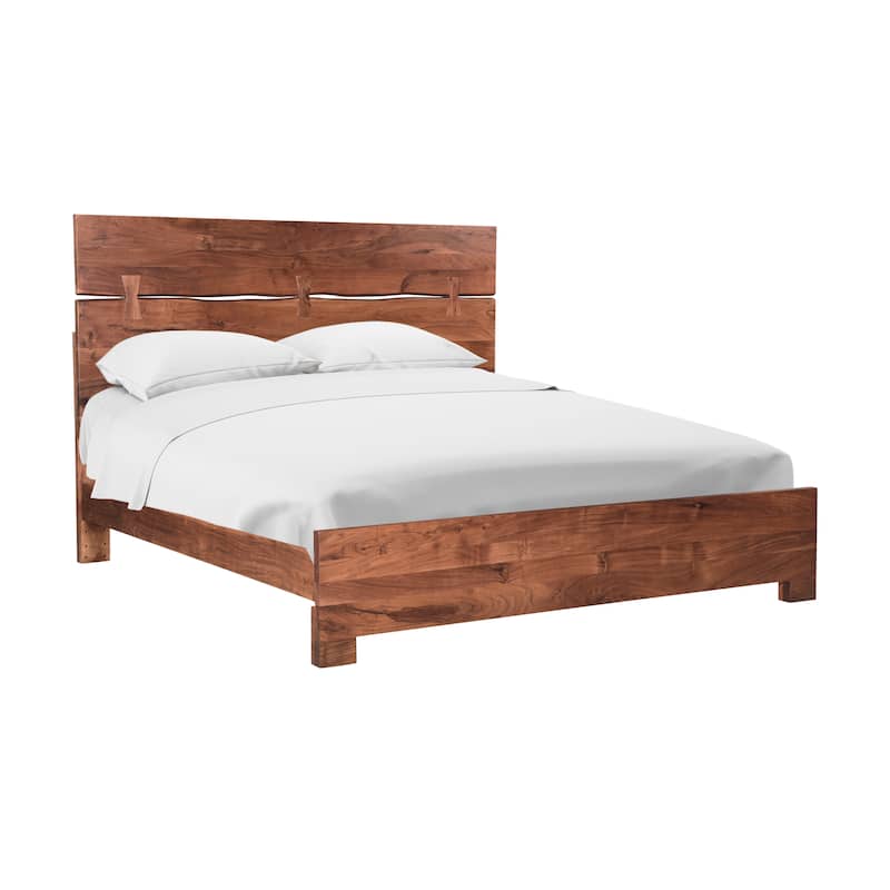 Sienna Live Edge Wood Panel Bed