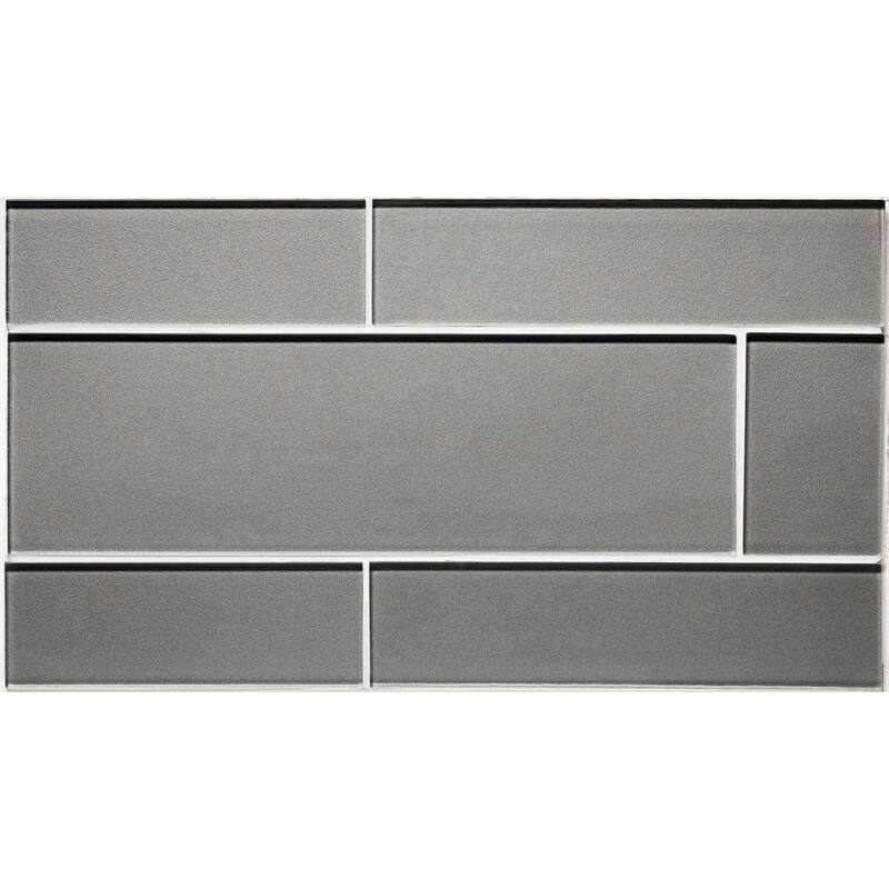 Astral 4 in. x 12 in. Dark Star Glass Wall Tile - Dark Star - 4 in. x 12 in.