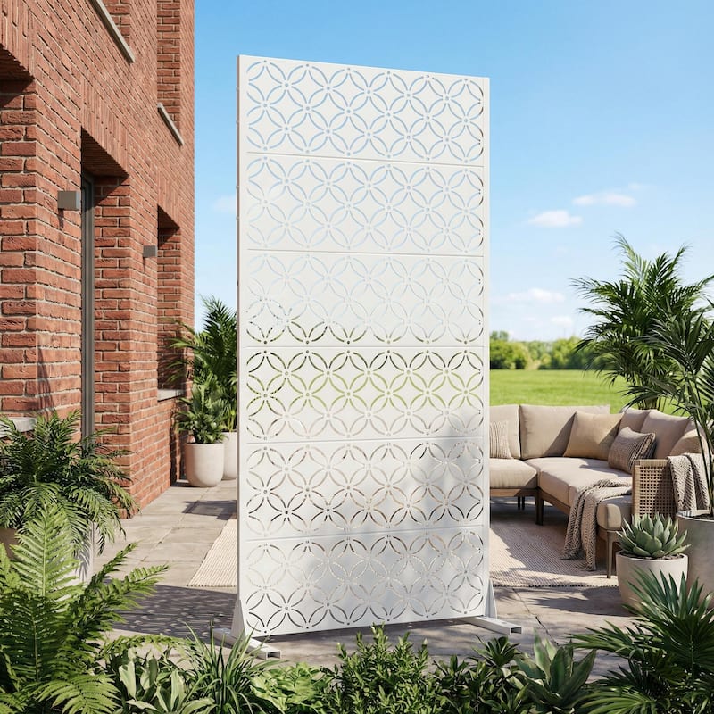 Palace Metal Privacy Screen Panel Free Standing