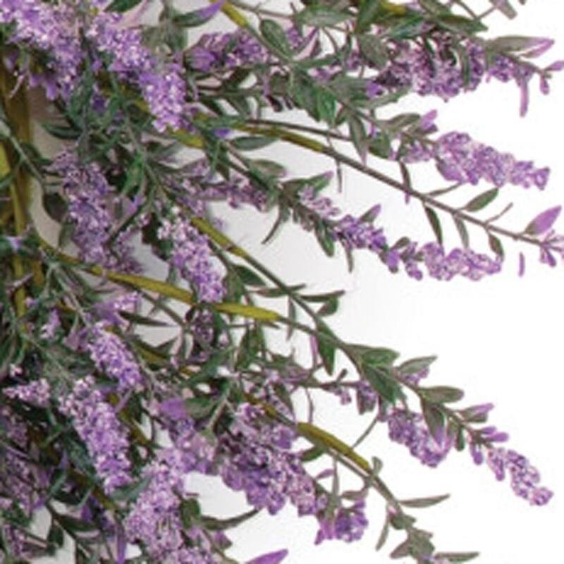 HomeRoots 22" Purple And Green Lavender Artificial Wreath