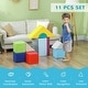 preview thumbnail 4 of 6, Foam Climbing Blocks for Toddlers, 11-Piece Baby Soft Foam Play Set, Climb and Crawl Activity Playset Building Blocks