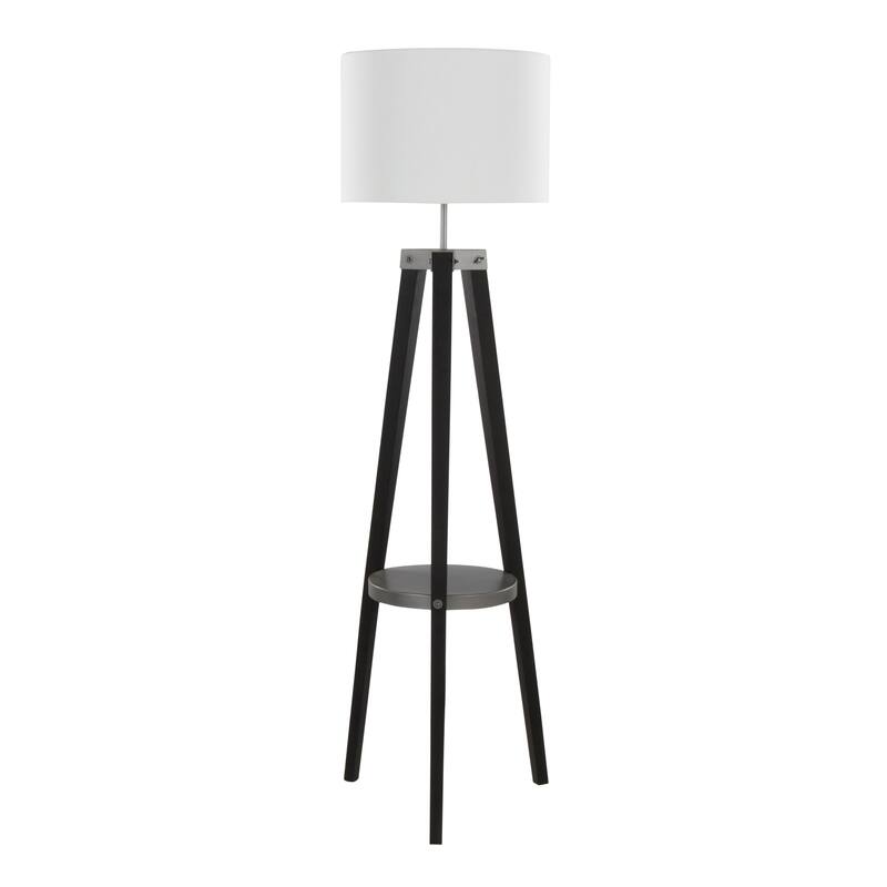 Carson Carrington Compass Tripod Floor Lamp with Shelf