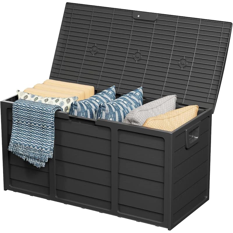75 Gallon Outdoor Patio Durable Resin Storage Deck Box