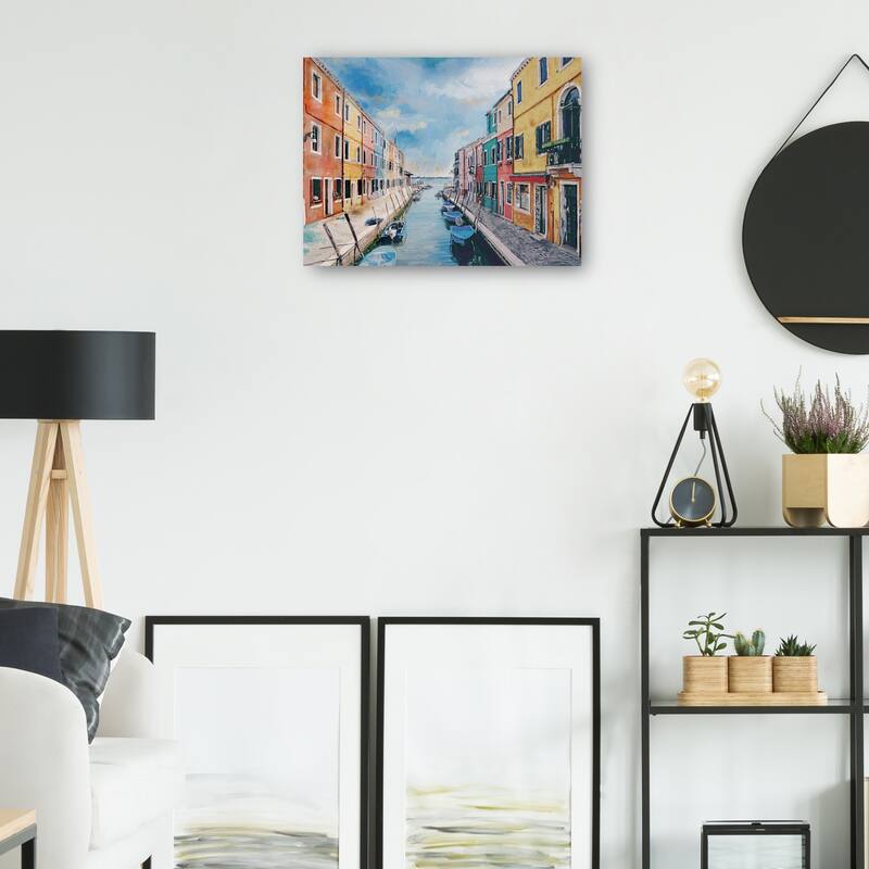 Colors of Venice By Studio Arts Canvas Art Print