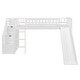 preview thumbnail 3 of 20, Twin Size Loft Bed with Slide, Storage Staircase and Safety Guardrails