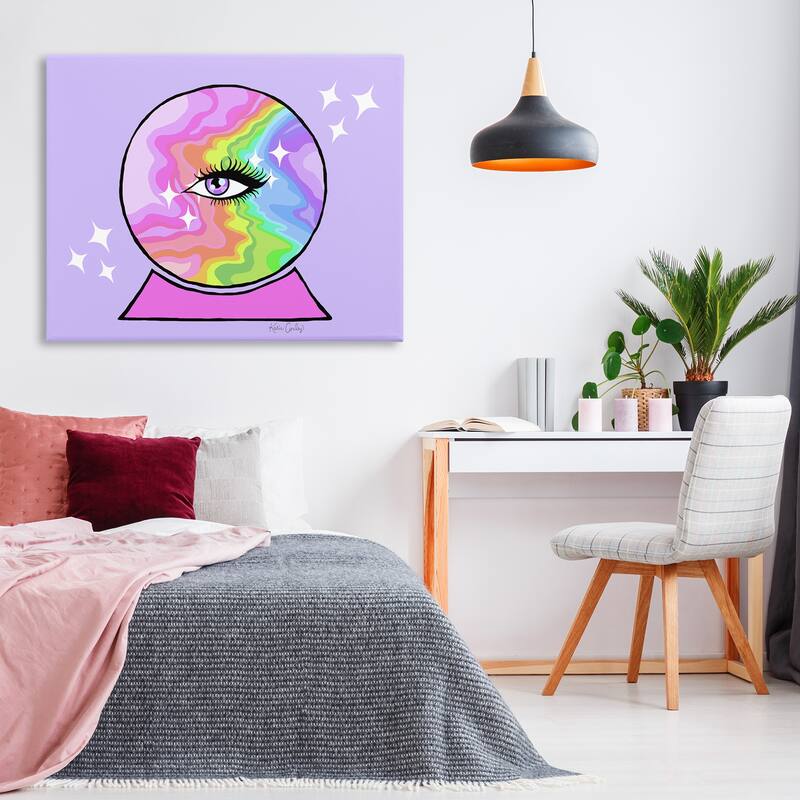 Stupell Mystical Crystal Ball Eye Canvas Wall Art Design By Katie Conley
