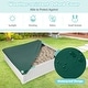 preview thumbnail 13 of 15, Kids Outdoor Sandbox with Oxford Cover and 4 Corner Seats - 48.5" x 48.5" x 12.5"