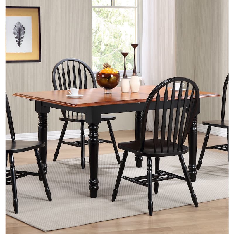 Extendable Dining Table 48-60" Rectangular Butterfly Leaf Table Wood - 48-60