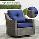 preview thumbnail 7 of 105, Murphy Outdoor Wicker Patio Outdoor Sofa Swivel Chair Coffee Table
