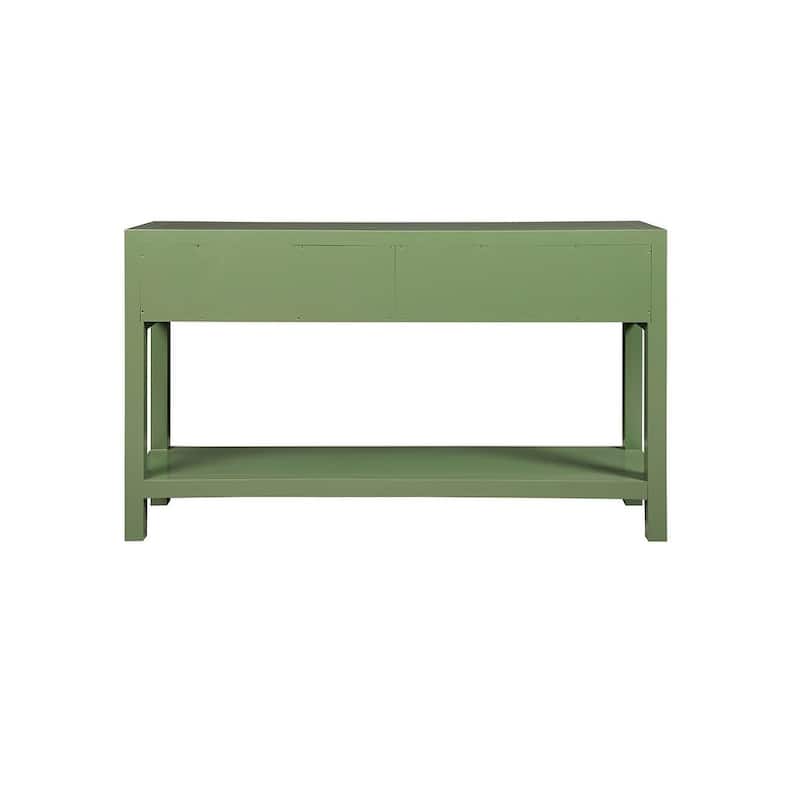 Furniture Classics Abrams Mahogany & Gold Console Table