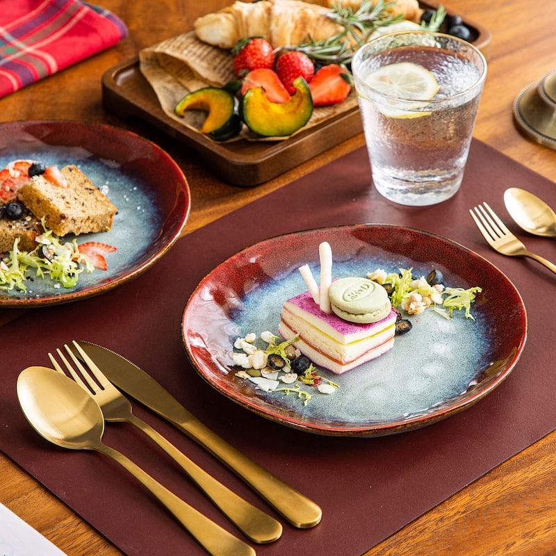 vancasso Starry 4-Piece Stoneware Dessert Plate