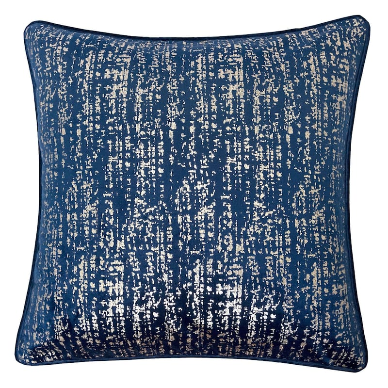 Purviance Contemporary Fabric Textured Feather Accent Pillows by Silver Orchid (Set of 2)