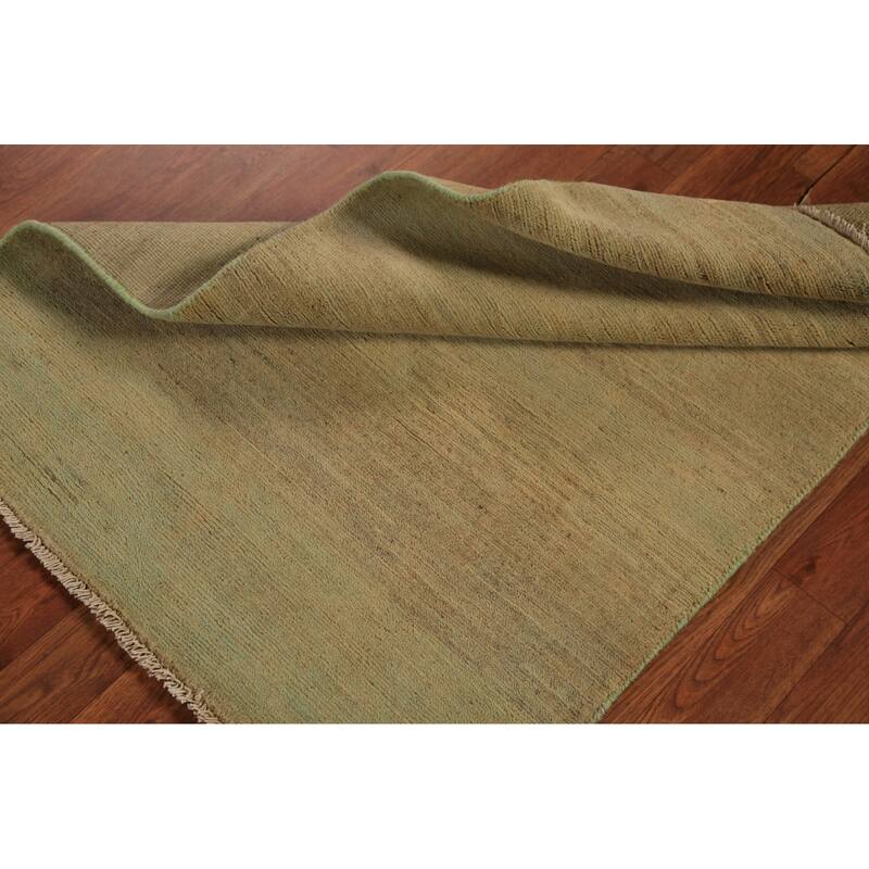 Striped Gabbeh Modern Rug Hand-Knotted Wool Carpet - 2'8" x 4'0"