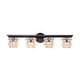 preview thumbnail 19 of 32, Mosaic Crystal Cube Shade Linear Bathroom Vanity Light
