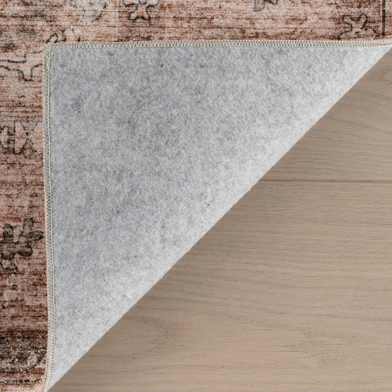 Nuloom Omellia Traditional Floral Washable Area Rug