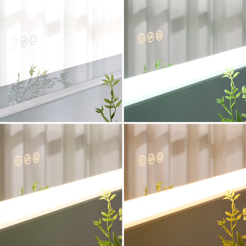 Wall Mounted Bathroom Heavy Duty Framed LED Mirror With bright light And And Memory Function