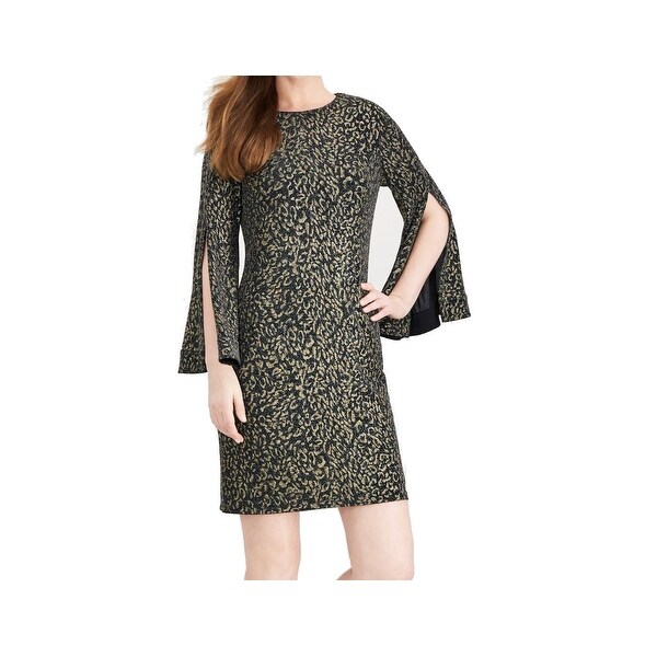 msk black and gold dress