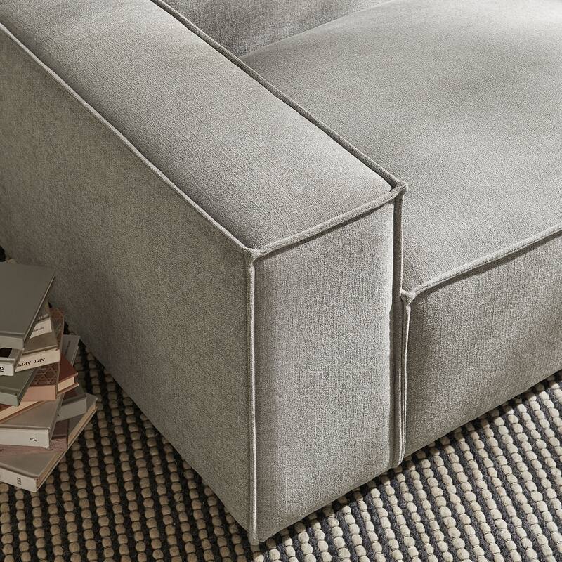 Restore Performance Fabric Upholstered Left-Facing Modular Lounge Chair