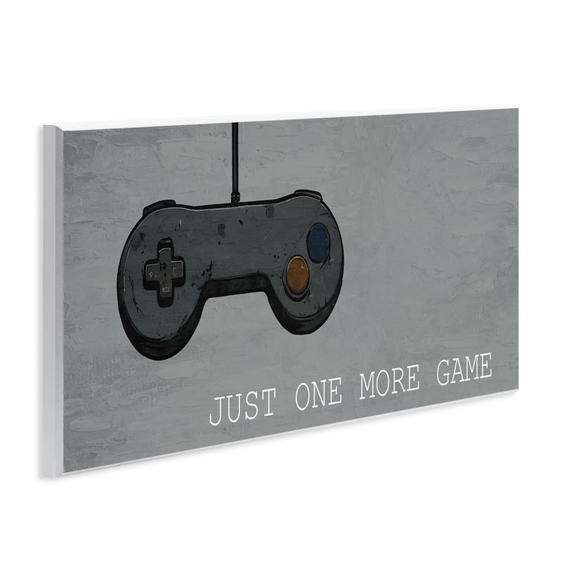 Stupell Just One More Rustic Gaming Wall Plaque Art Design By Kim Allen