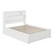 preview thumbnail 5 of 6, AFI Newport Full Size Platform Bed with Footboard & Storage Drawers in White