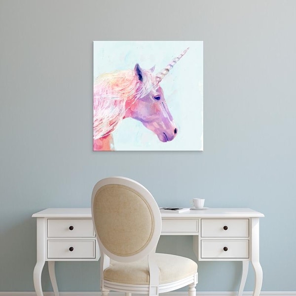 Easy Art Prints Victoria Borges's 'Mystic Unicorn I' Premium Canvas Art