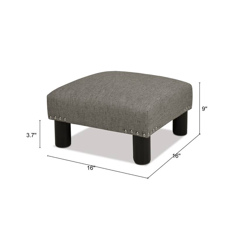 Jules 16" Square Footstool Ottoman