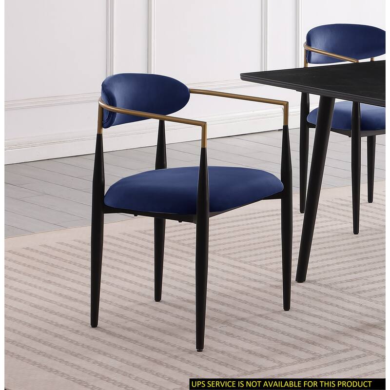 Modern Contemporary 2pcs Side Chairs - Blue