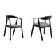 preview thumbnail 59 of 90, Set of 2/4/6 - Santana Mid-Century Modern Upholstered Wood Dining Chairs