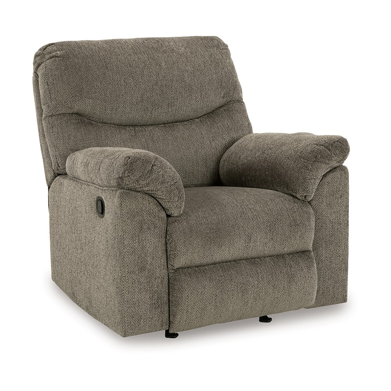 Tul Rocker Recliner Chair, Poly Fiber Foam Fill, Putty Gray Polyester