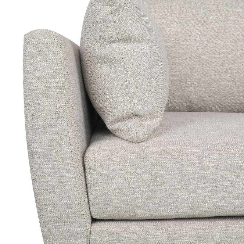 Gould Upholstered Club Chair with Accent Pillows by Christopher Knight Home