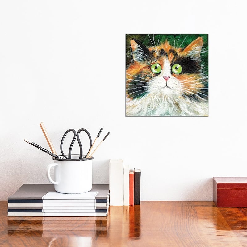 iCanvas "Fluffy Indie" by Kim Haskins Canvas Print - 12x12x0.75